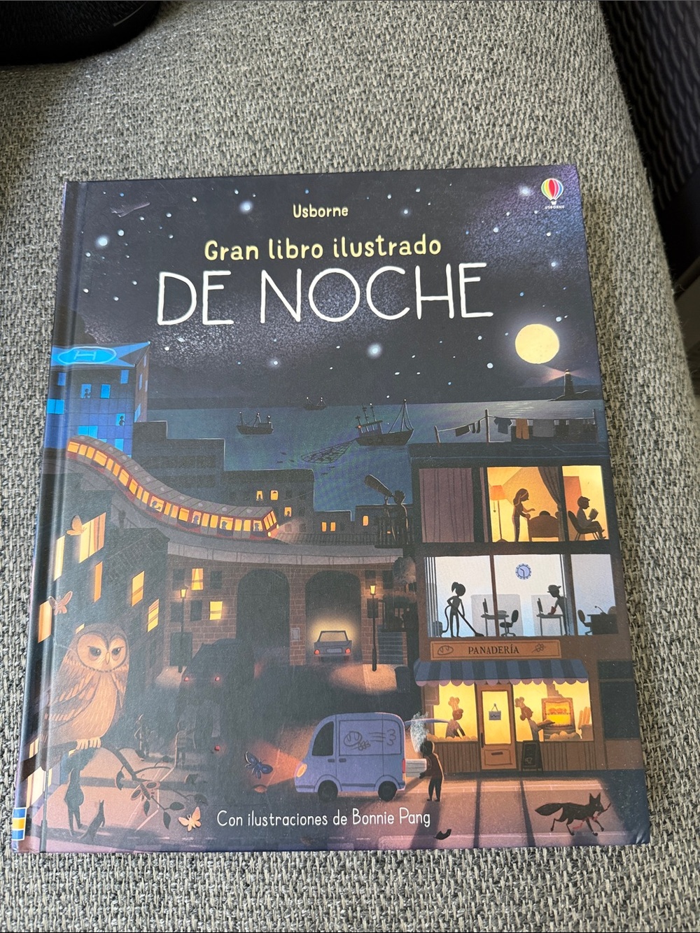 Born Nighttime Illustrated Kids Book - Blue, Black, Yellow